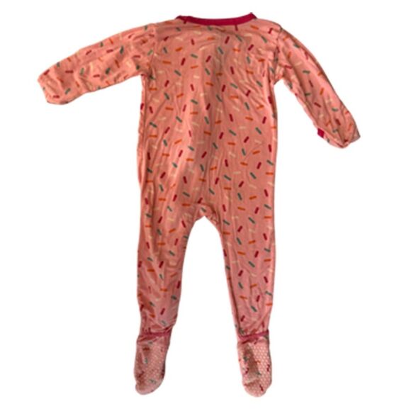 Kickee Pants Bamboo Pink One Piece Footed Sleeper Size 6-69 Months - Picture 3 of 7